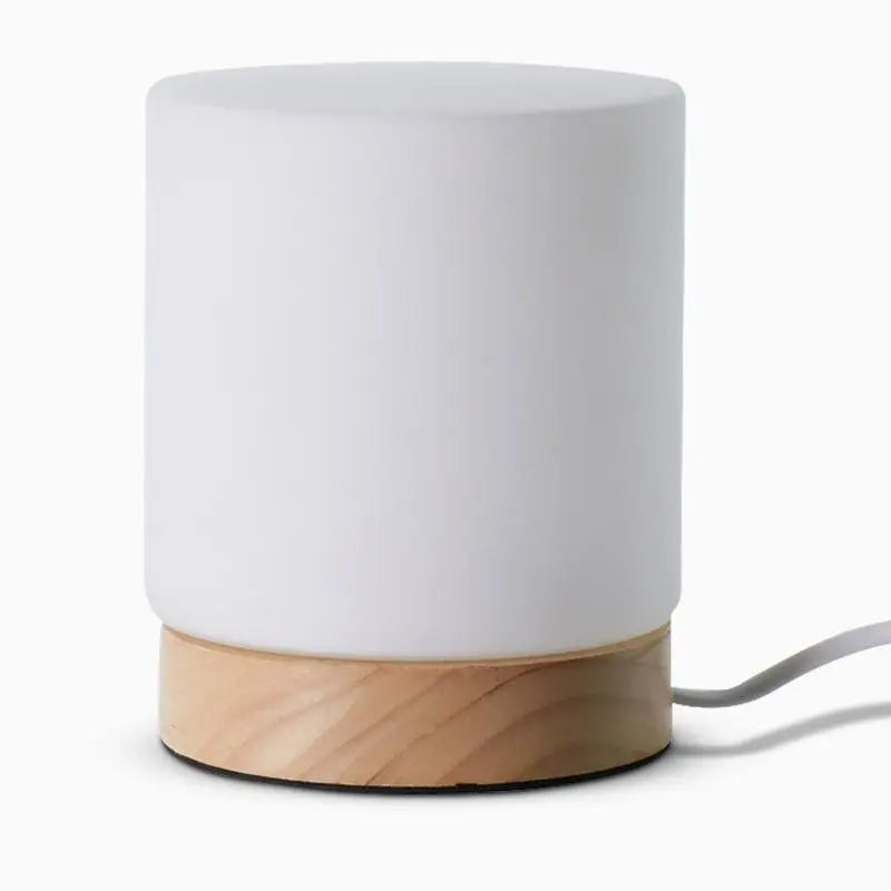 ÉclatVerre - Mini Lampe de Table en Verre avec Fonction Touch-Open et Éclairage 360°
