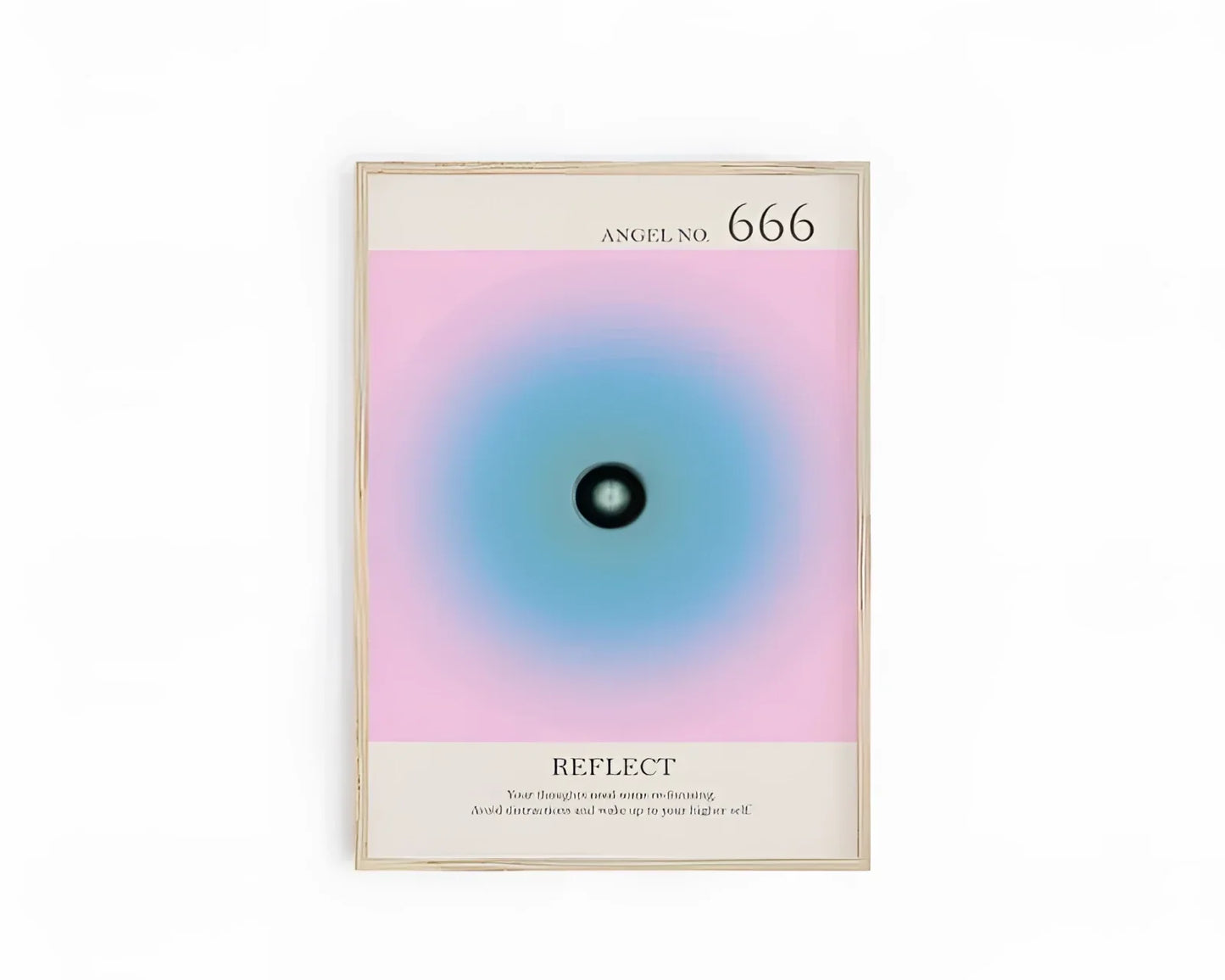 Affiche du Numéro d'Ange 666 : Décor de Réveil Spirituel & Méditation
