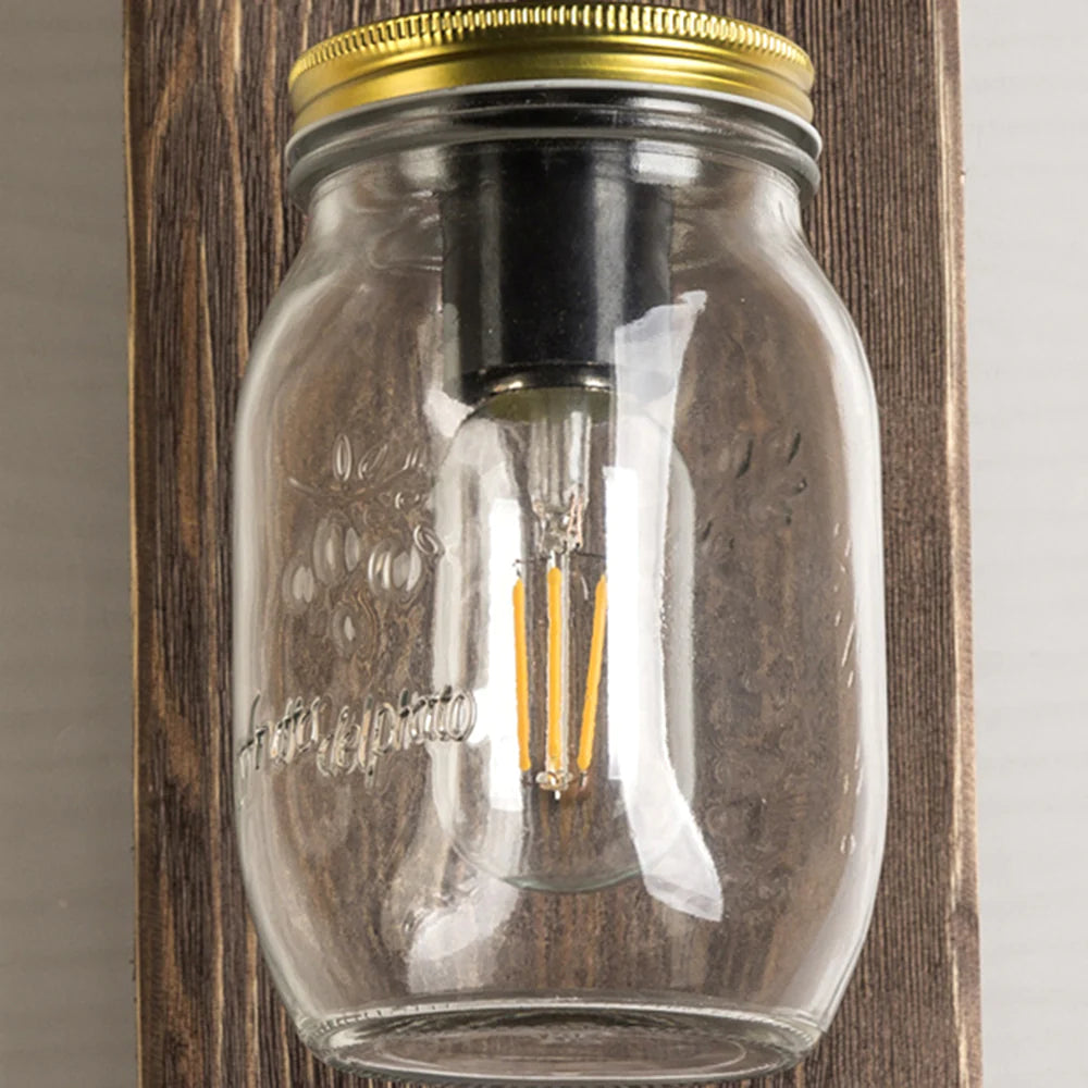 Floroux | Lampe murale en verre rustique