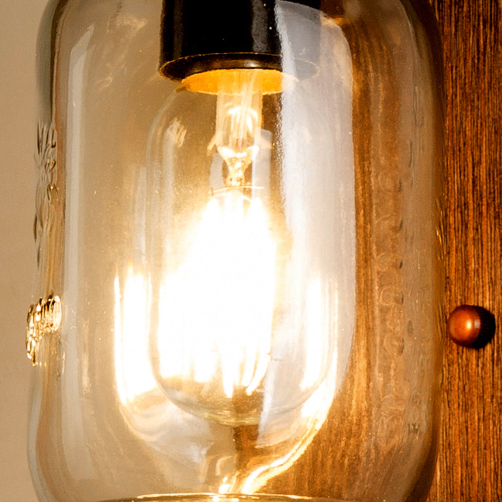 Floroux | Lampe murale en verre rustique