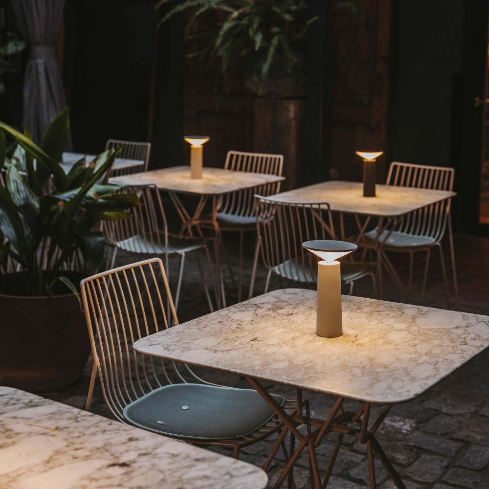 LED table lamp Floroux for outdoor | Adjustable arm | Swivel head | Modern design | Wireless lighting