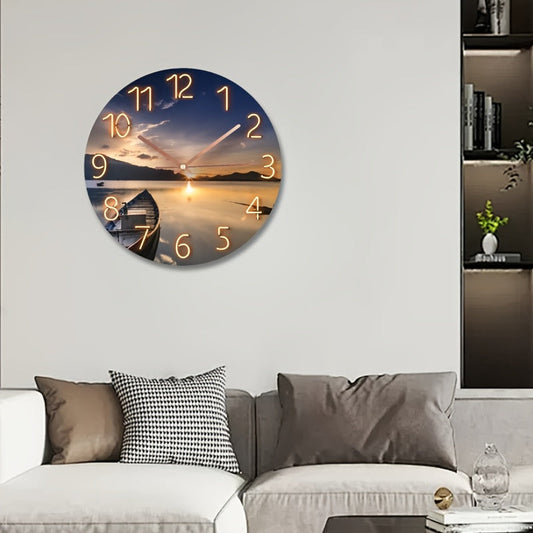 Floroux | Montre murale captivante du coucher de soleil