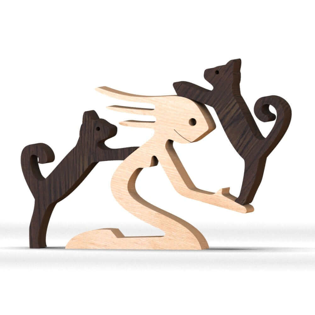 Animaux en bois danois Ornements