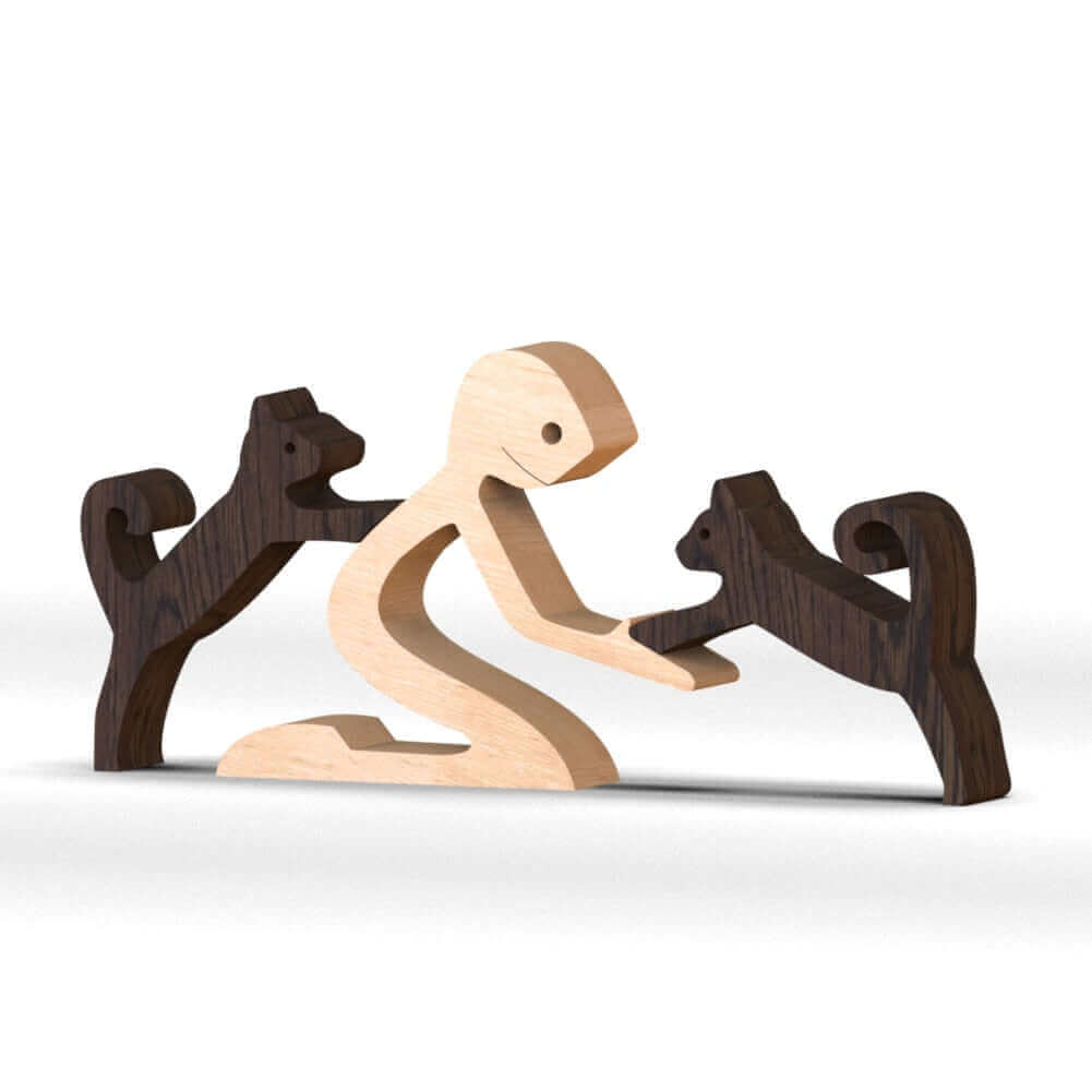 Animaux en bois danois Ornements