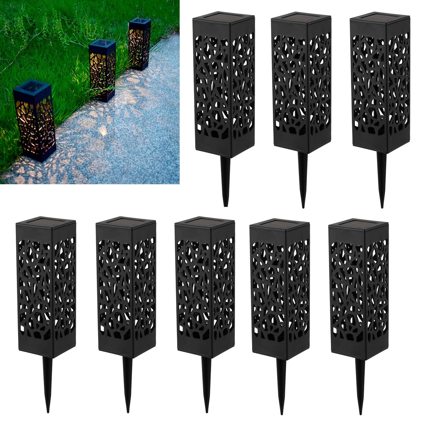 Luxe Lampe de Jardin Solaire (4/6/8/12 lampes)