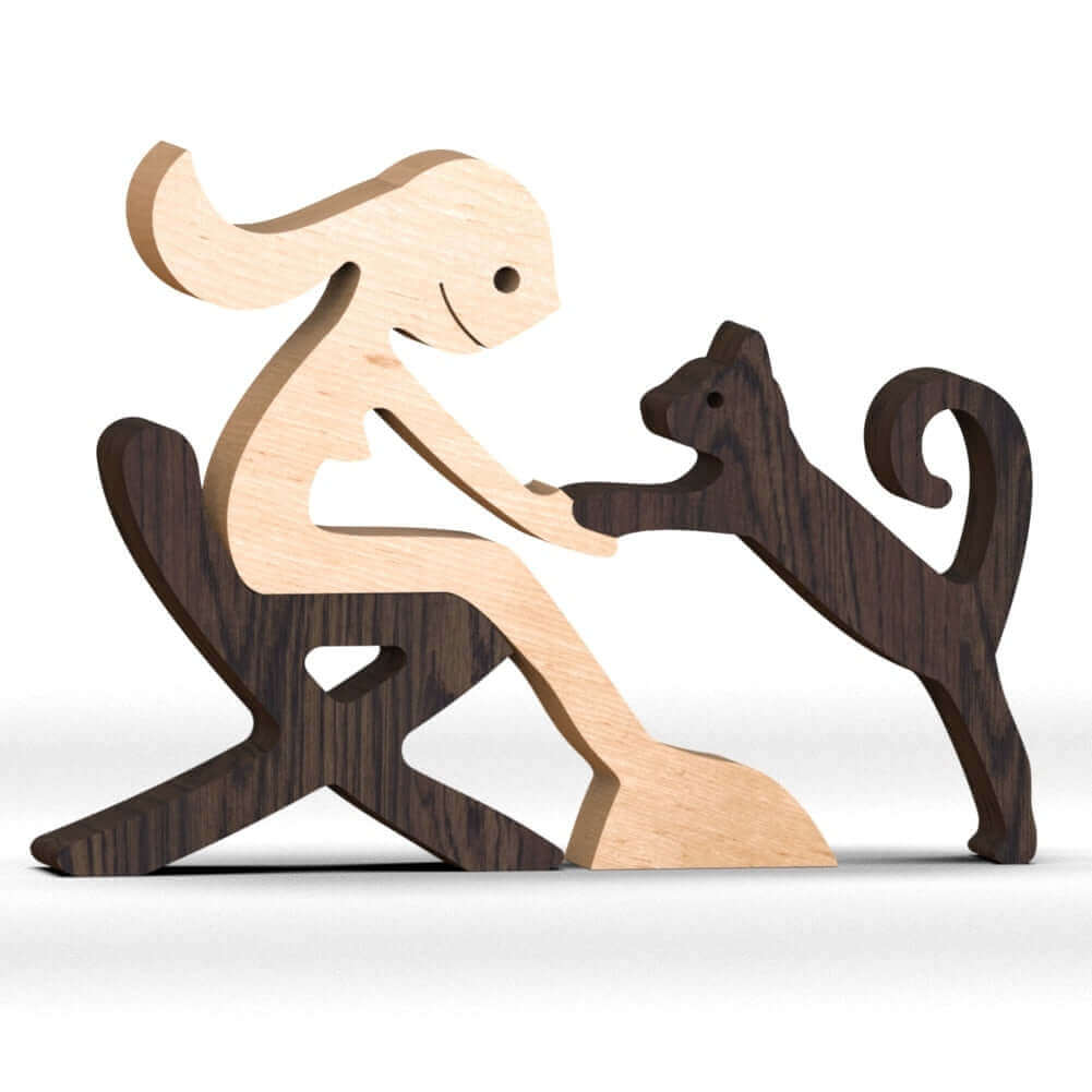Animaux en bois danois Ornements