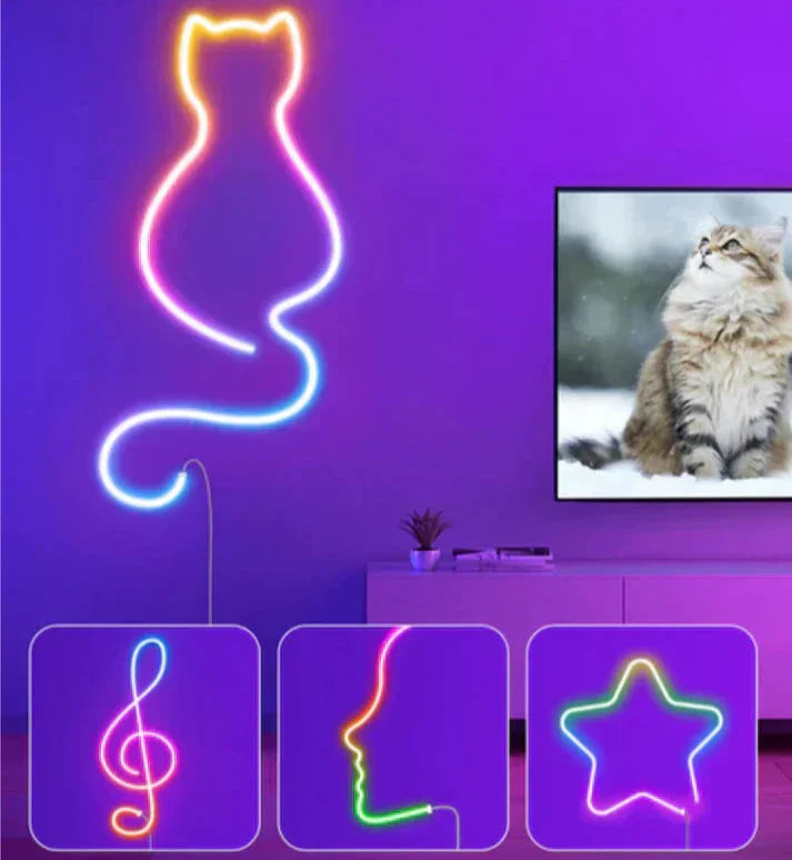 Floroux | Bande LED Néon Intelligent - Éclairage Néon Beau et Lumineux