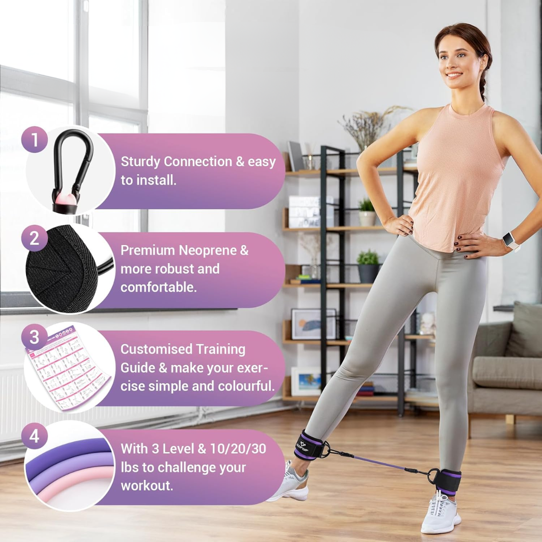 FlexTone - Bandes de résistance pour exercices de hanches et de fessiers
