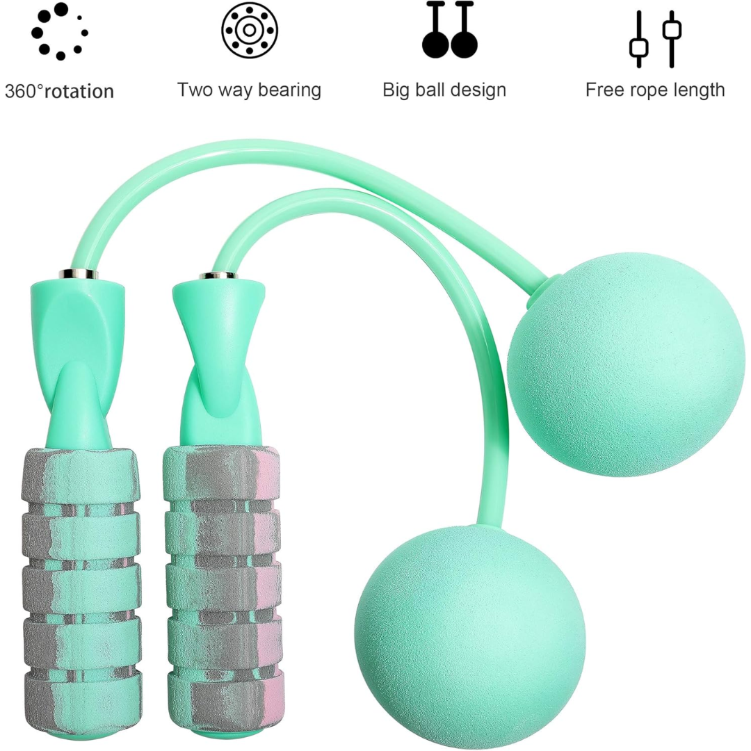 AdjustFit - Corde à sauter sans fil et lestée pour le fitness