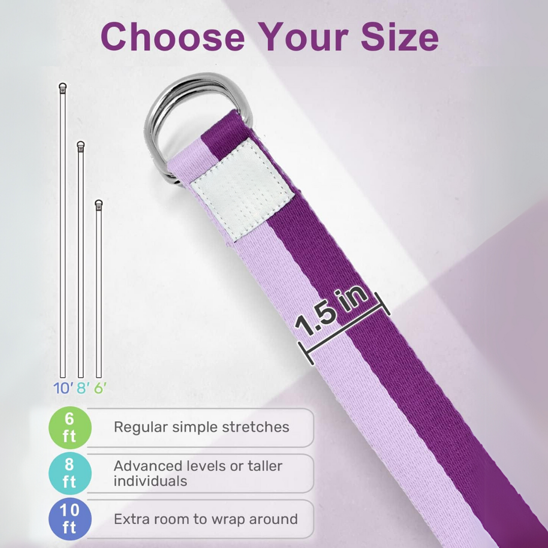 FlexFit – Band de yoga ajustable avec D-Ring
