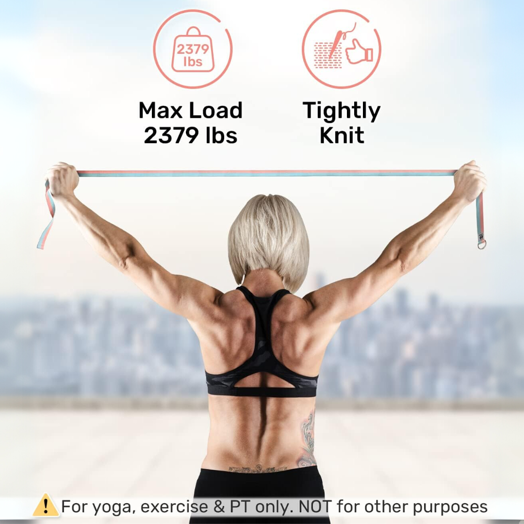 FlexFit – Band de yoga ajustable avec D-Ring