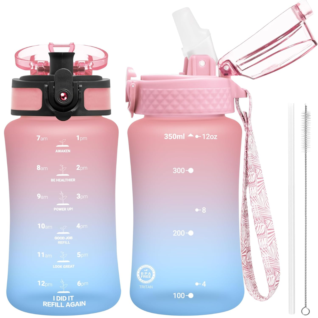 EcoFlow - Bouteille d'eau Tritan réutilisable avec paille