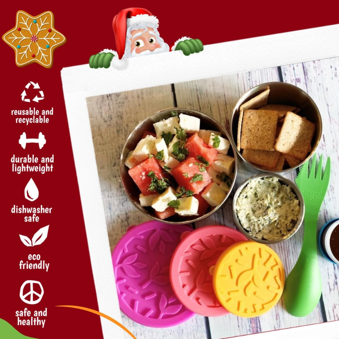 FreshBox Set – RVS Boîtes à lunch avec couvercles