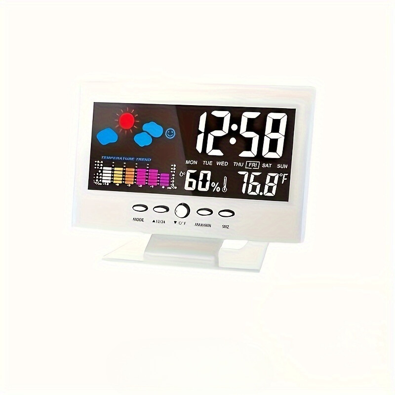 SilentTime Clock – Montre Numérique Élégante de Résistance et de Surveillance Climatique