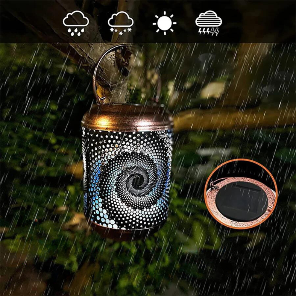 Floroux | Lampe solaire extérieure 3D avec motif escargot