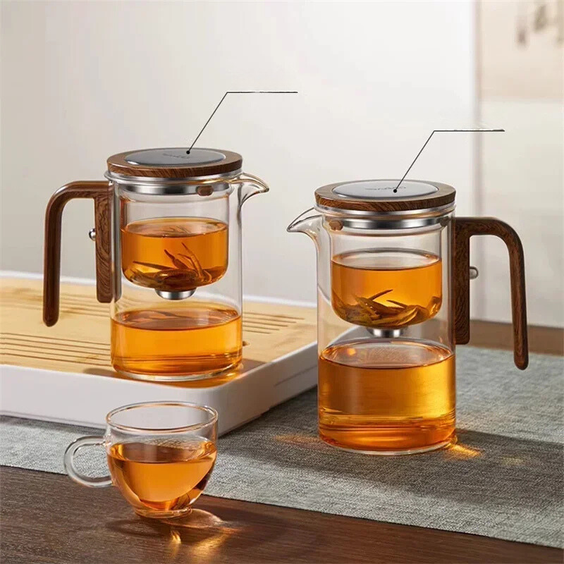 TeaMagnet - Théière en Verre avec Filtration Séparée