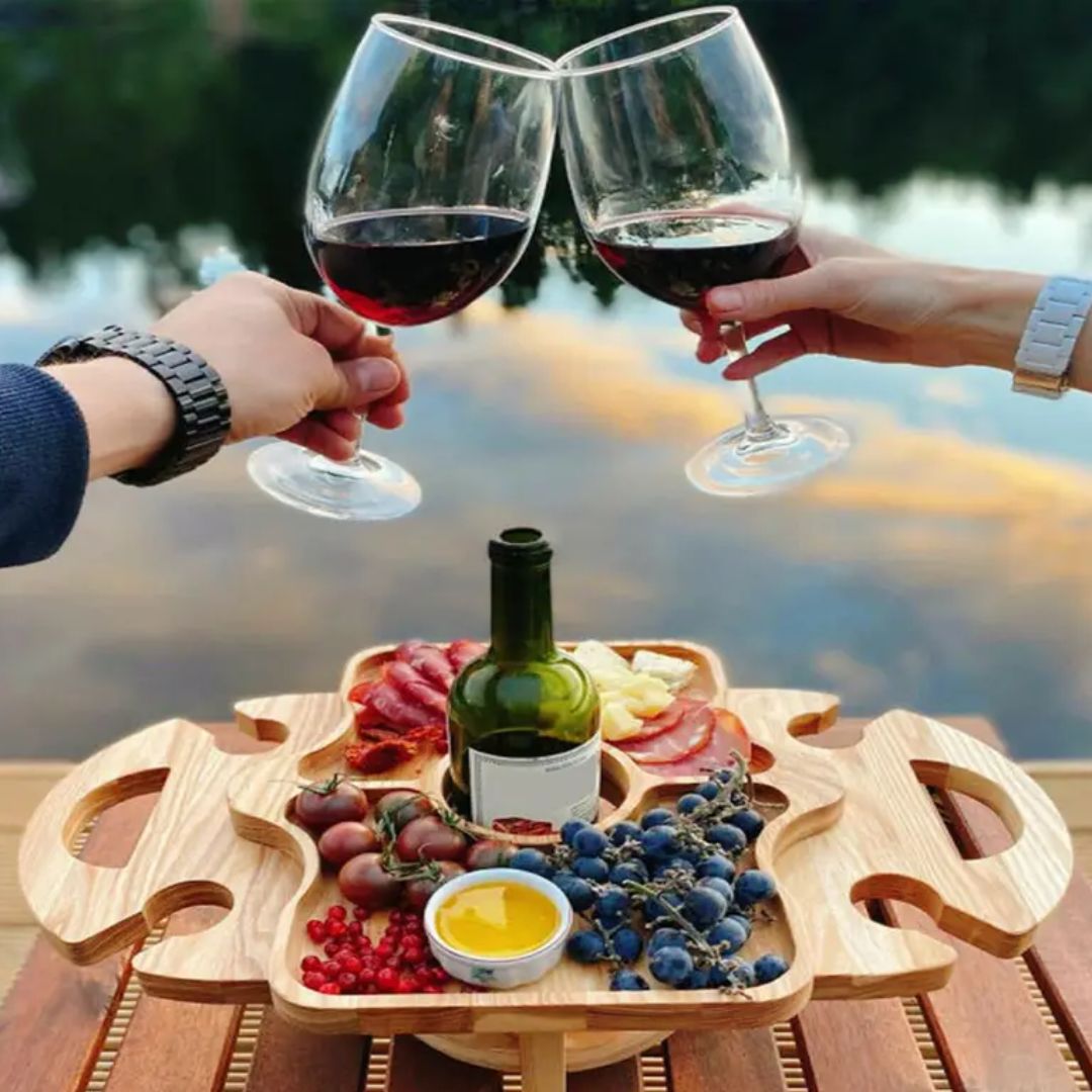 DualServe Rack – Étagère élégante pour fruits et vins