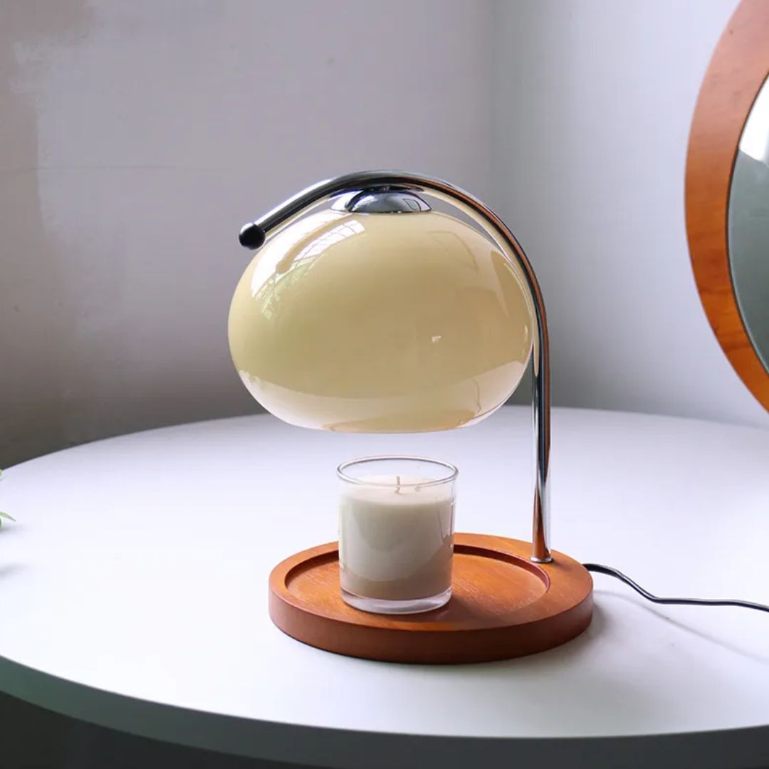 Alyssa Retro Table Lamp - Élégante Éclairage en Verre