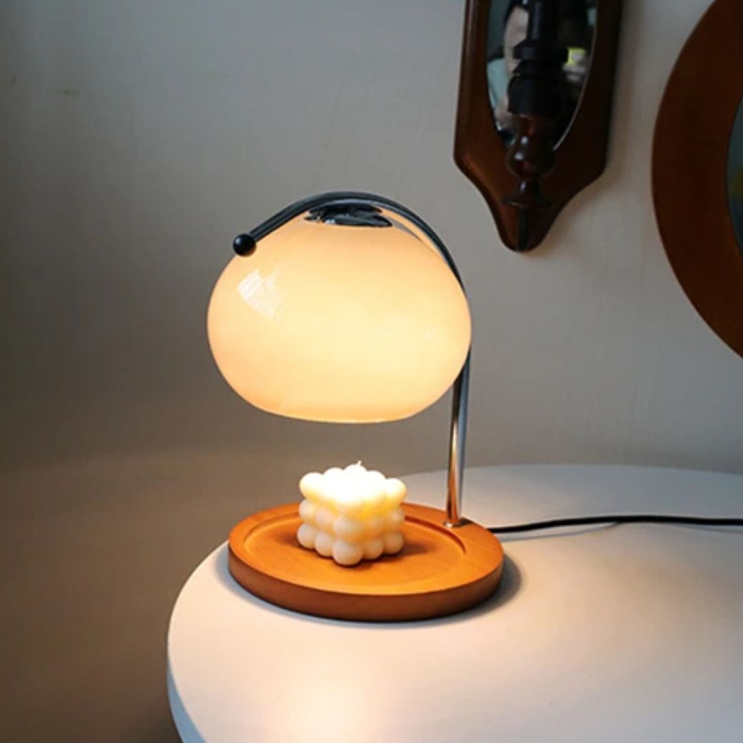 Alyssa Retro Table Lamp - Élégante Éclairage en Verre