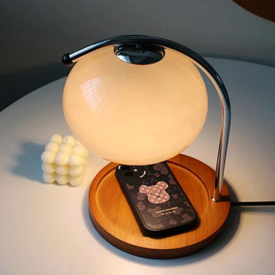 Alyssa Retro Table Lamp - Élégante Éclairage en Verre
