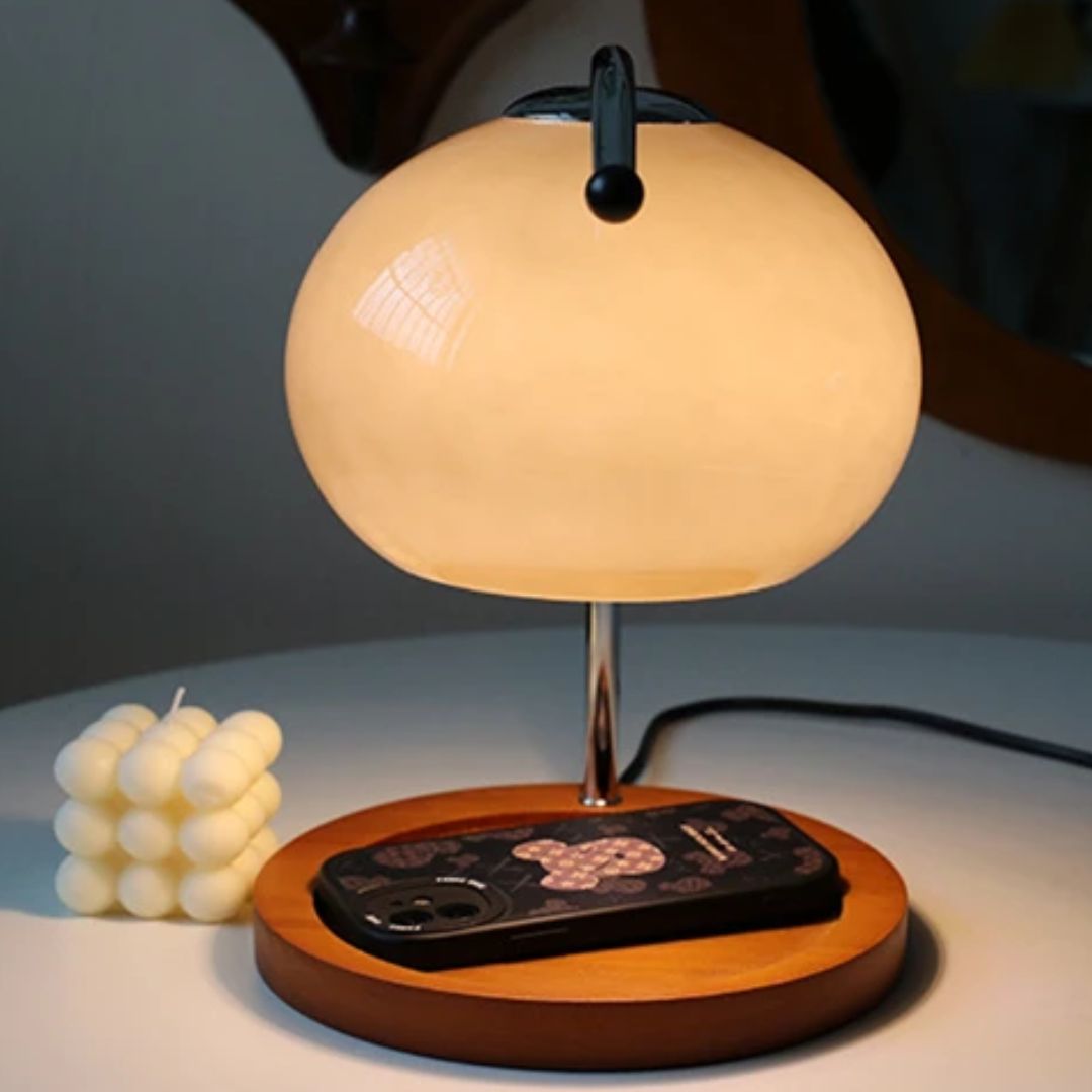 Alyssa Retro Table Lamp - Élégante Éclairage en Verre