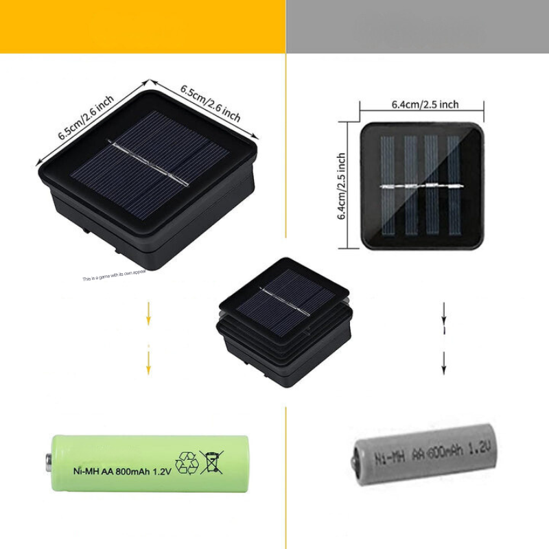 Floroux | Chaîne lumineuse solaire étanche marocaine, l 12 mètres, 100 lumières LED, l 8