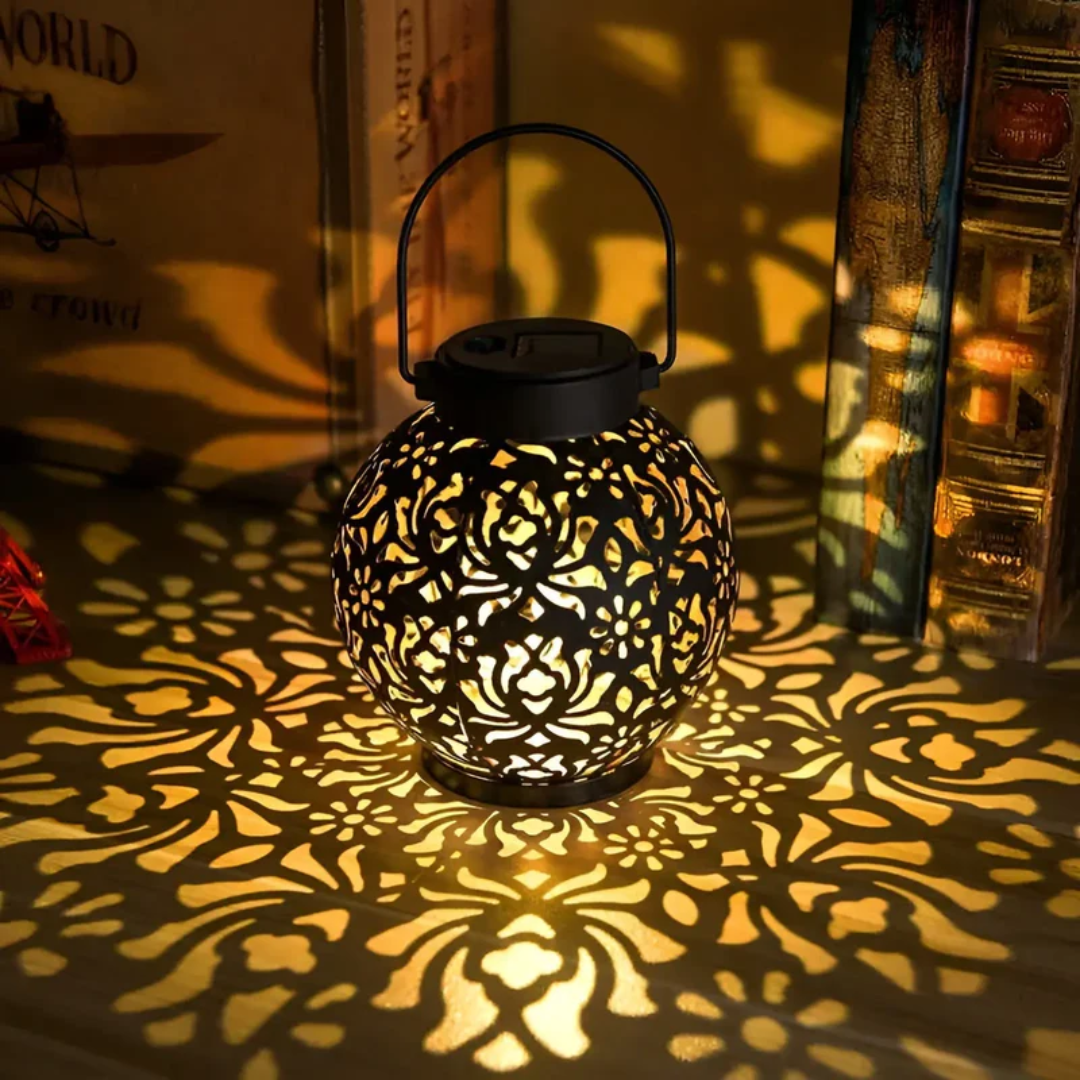 Lampe suspendue de jardin solaire LED étanche - RadiantGlow