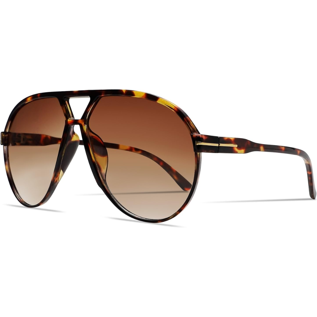AmaraVision - Lunettes de soleil aviateur rétro grandes
