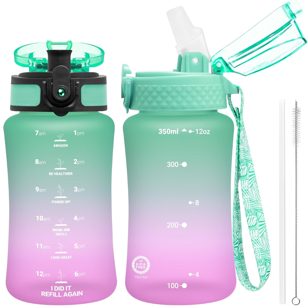 EcoFlow - Bouteille d'eau Tritan réutilisable avec paille