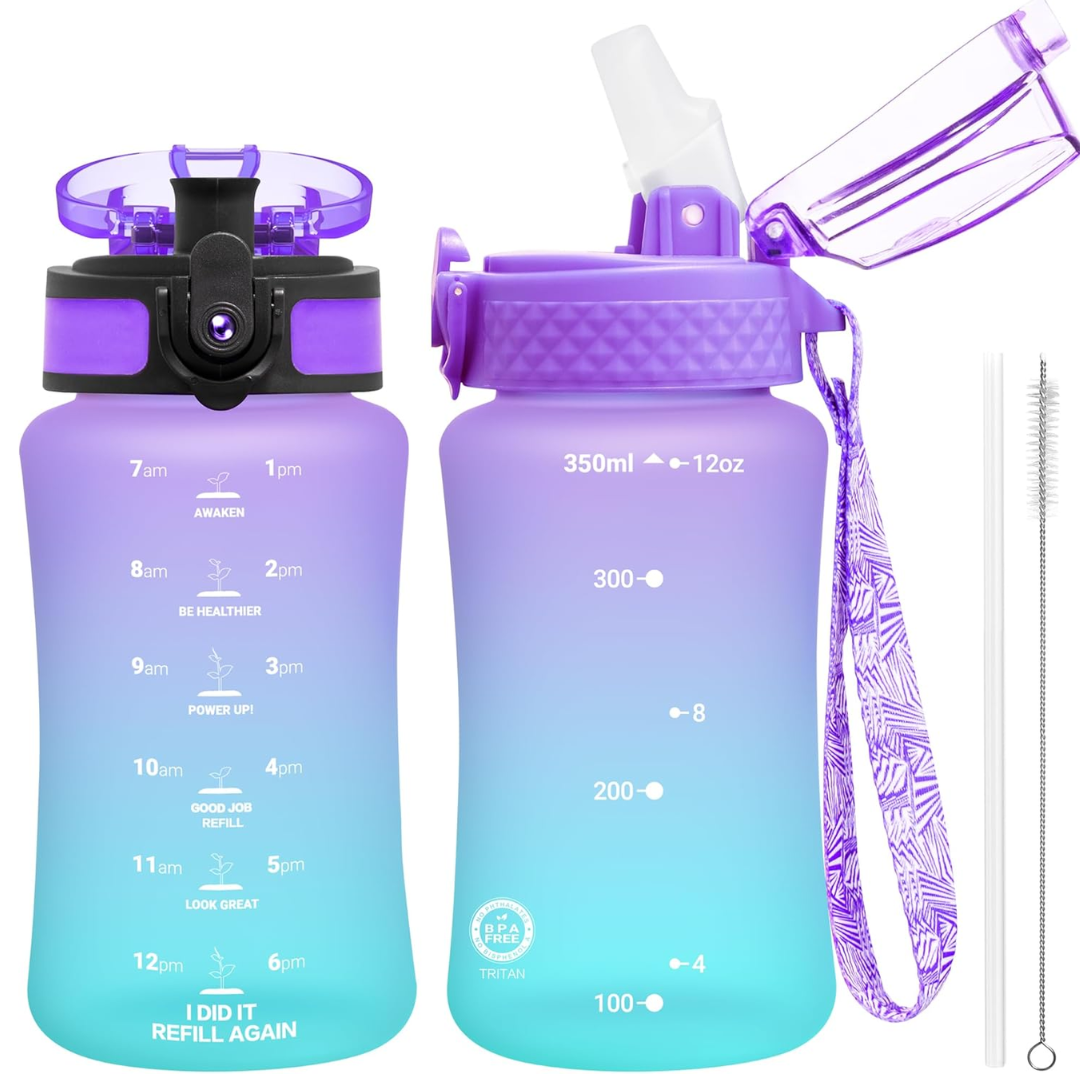 EcoFlow - Bouteille d'eau Tritan réutilisable avec paille