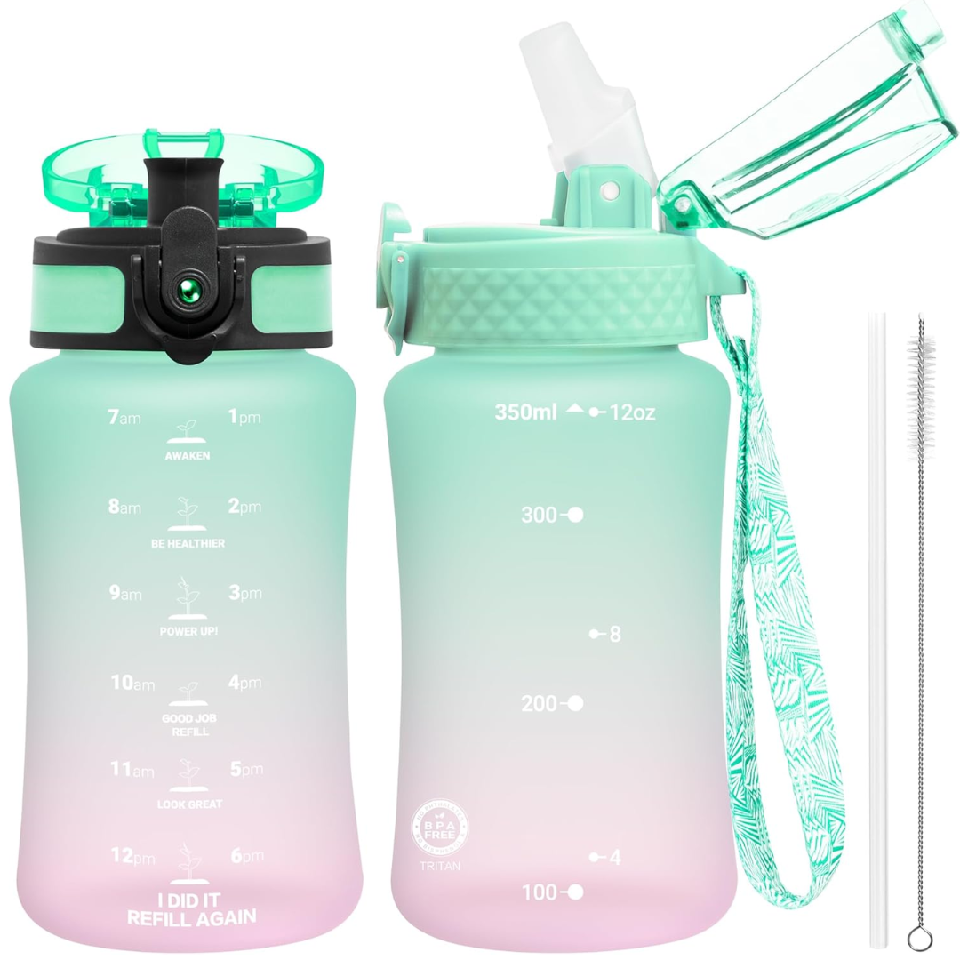 EcoFlow - Bouteille d'eau Tritan réutilisable avec paille
