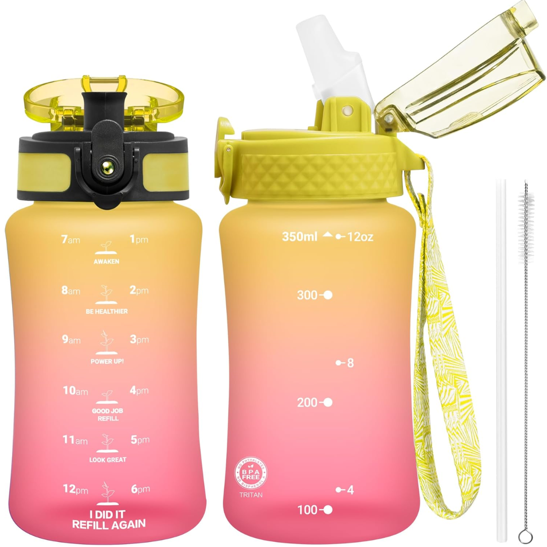 EcoFlow - Bouteille d'eau Tritan réutilisable avec paille