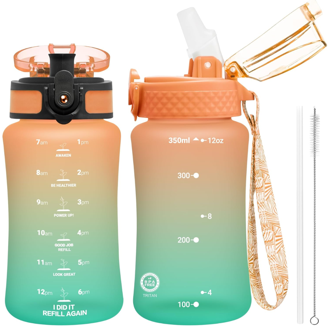 EcoFlow - Bouteille d'eau Tritan réutilisable avec paille