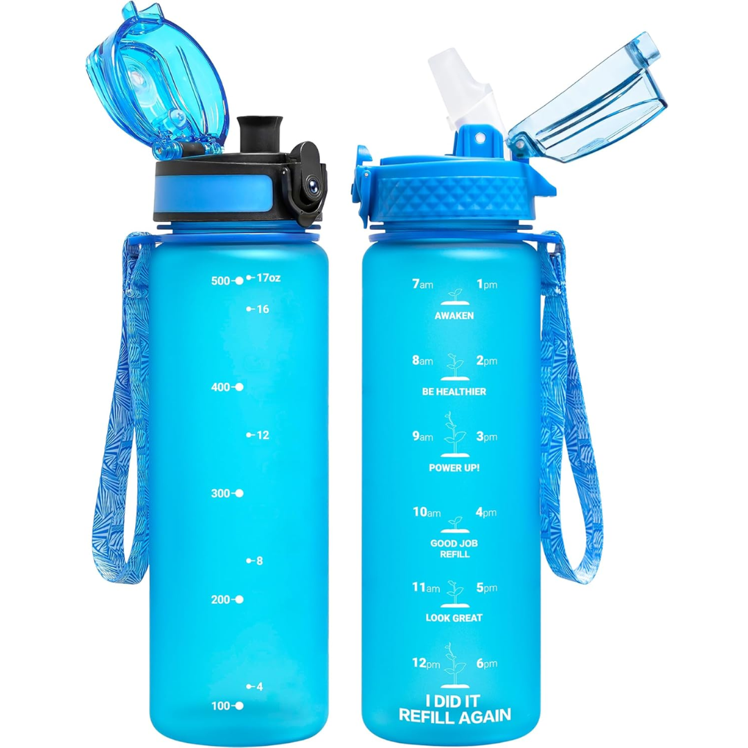 EcoFlow - Bouteille d'eau Tritan réutilisable avec paille