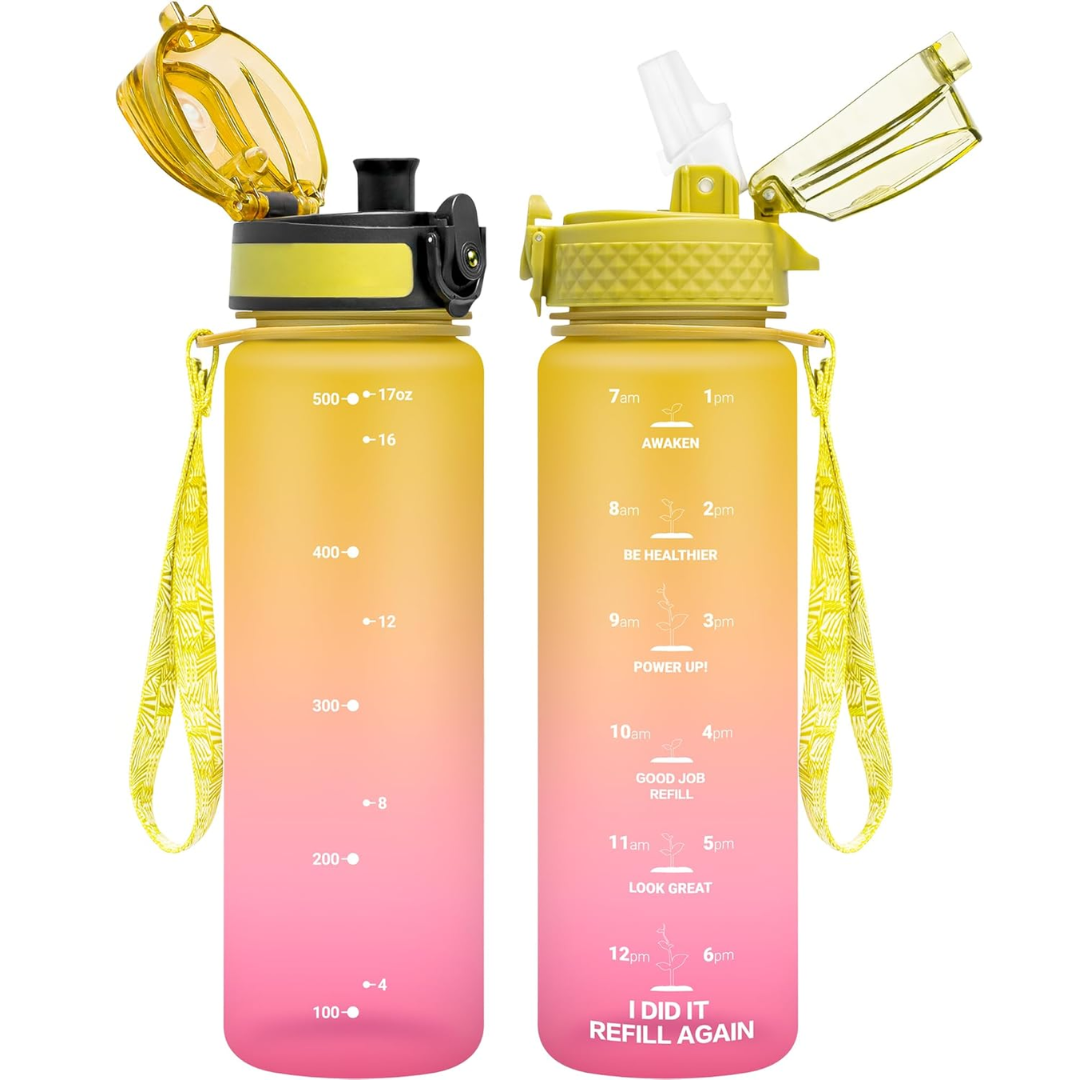 EcoFlow - Bouteille d'eau Tritan réutilisable avec paille