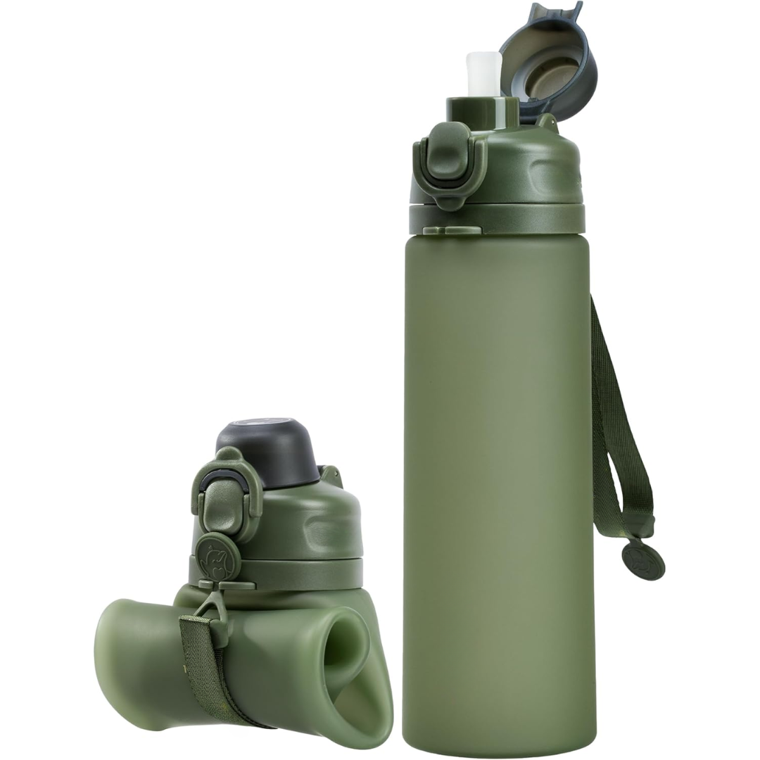 FlexiHydrate - Bouteille d'eau en silicone pliable 600ml