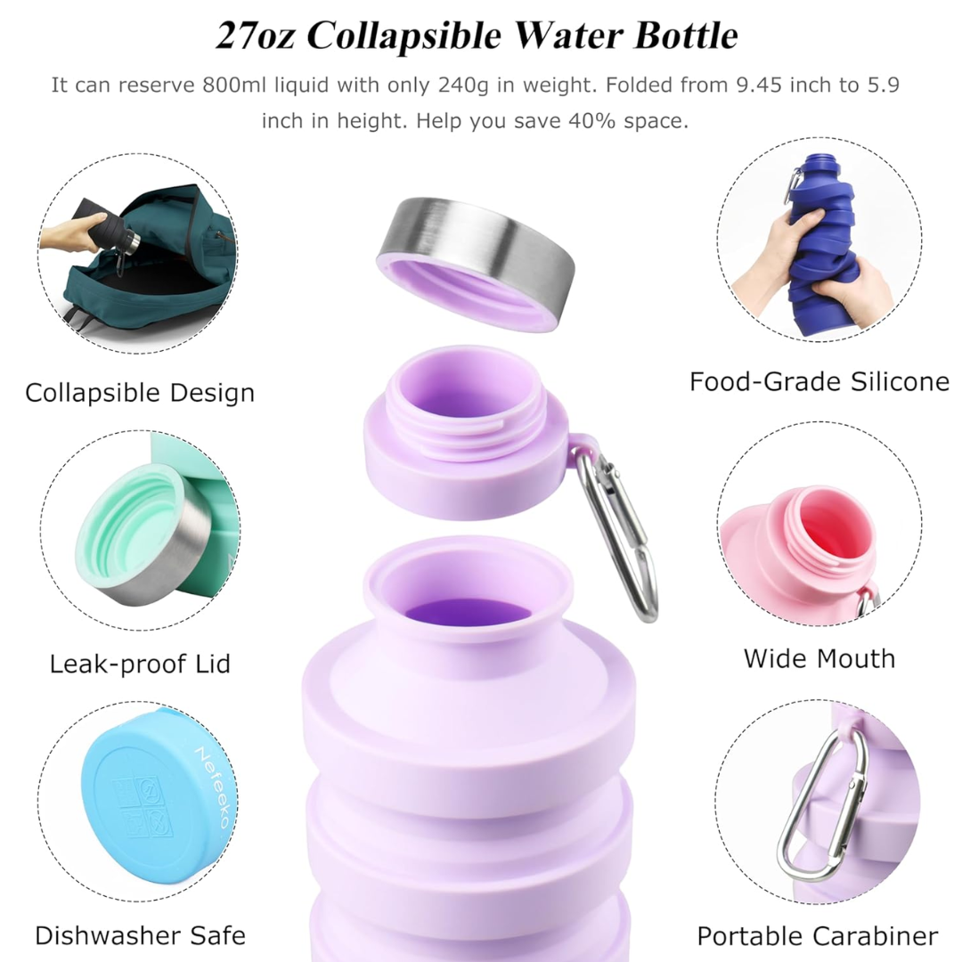 FlexiHydrate - Bouteille d'eau pliante durable