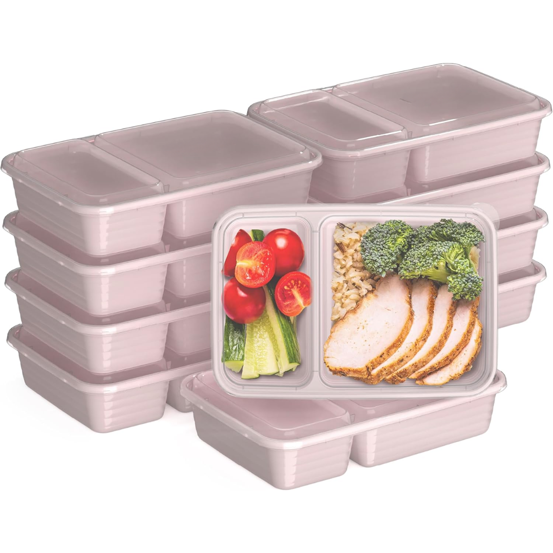 EcoBox - Ensemble de boîtes alimentaires durables à 2 compartiments