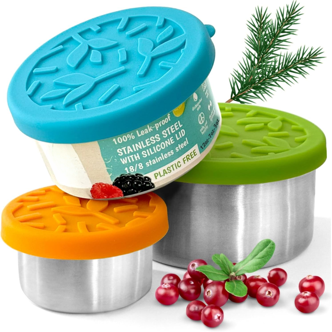 FreshBox Set – RVS Boîtes à lunch avec couvercles