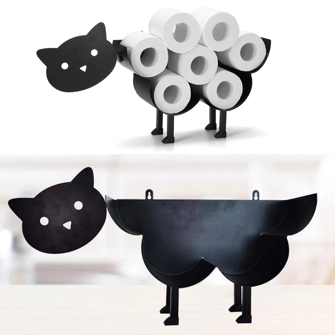 FunShape - Porte-rouleau de toilette ludique avec design d'animaux