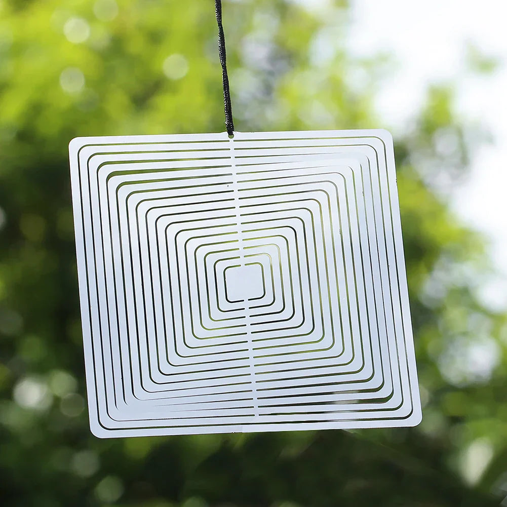 Floroux - Art du vent scintillant en acier inoxydable