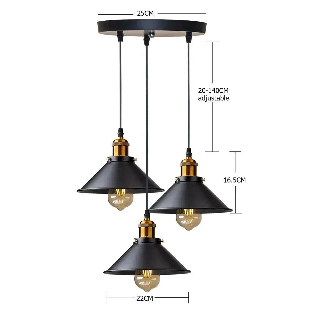 LumièreVintage - Suspension Rétro Élégante