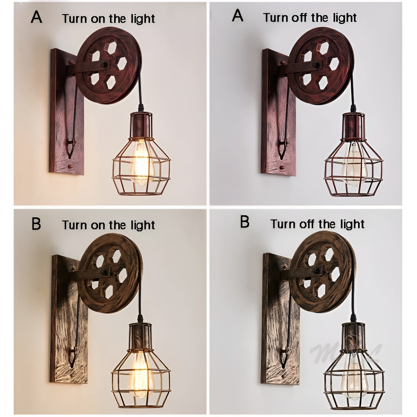 Applique Murale LED Vintage Luxe – Éclairage de Style Industriel de ShineGlow