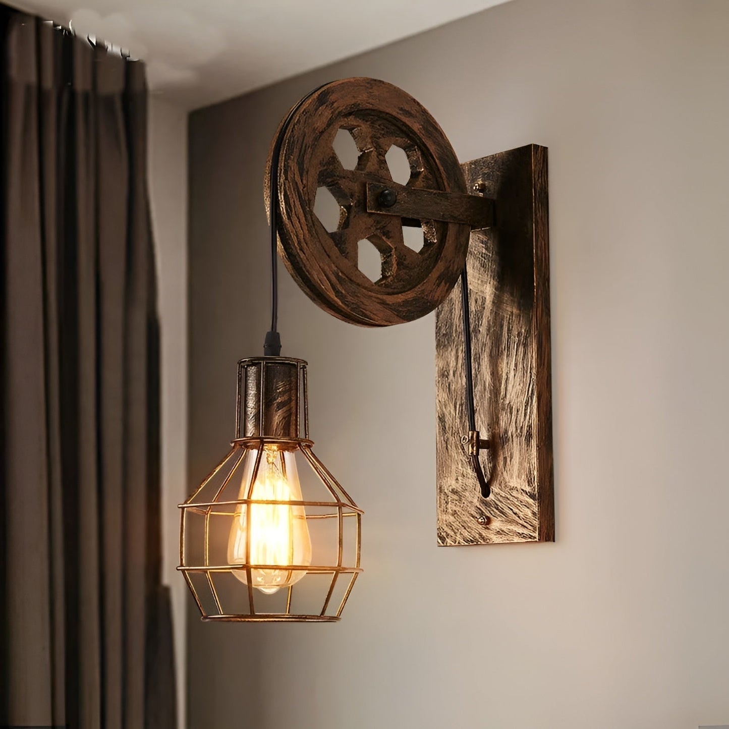 Applique Murale LED Vintage Luxe – Éclairage de Style Industriel de ShineGlow