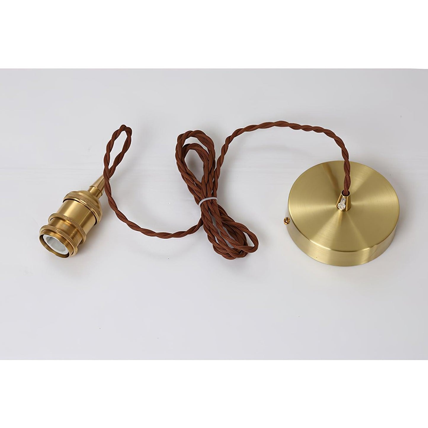 Suspension en verre brun Floroux