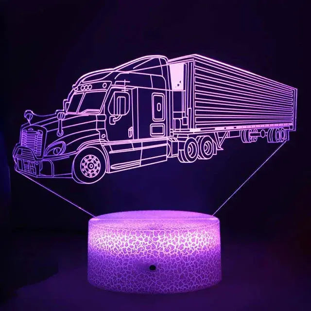 TruckLume - lampe de nuit pour enfants en forme de camion