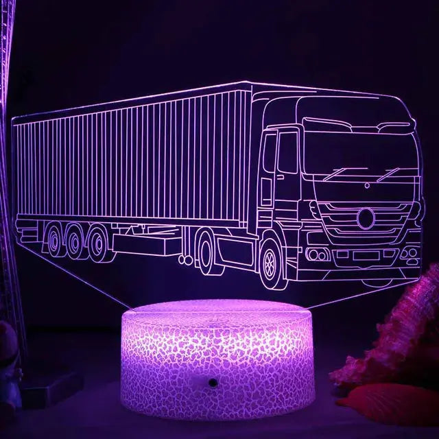 TruckLume - lampe de nuit pour enfants en forme de camion