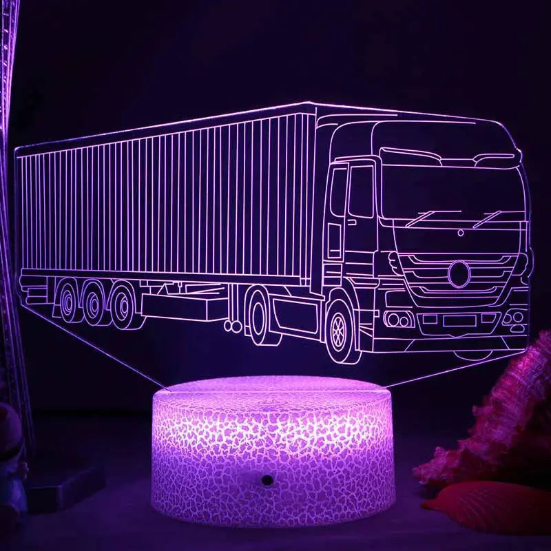 TruckLume - lampe de nuit pour enfants en forme de camion