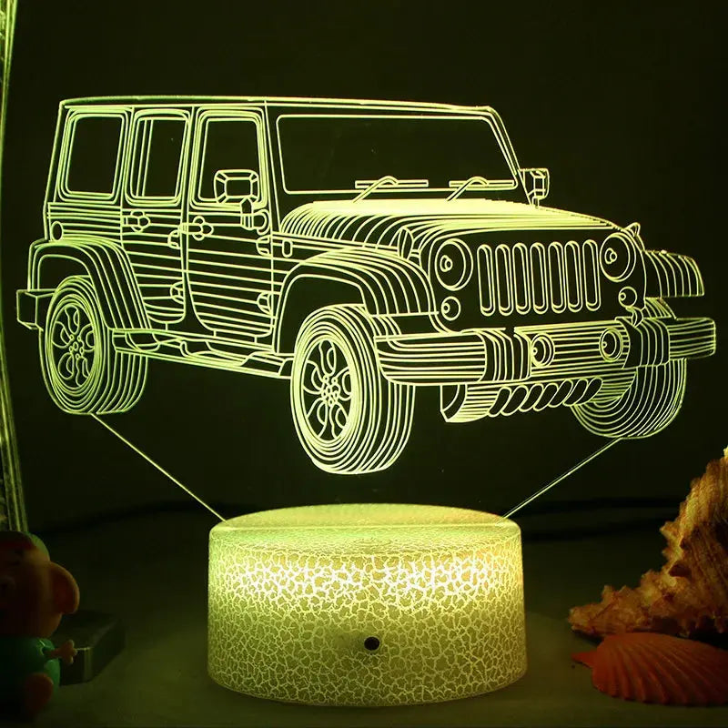 TruckLume - lampe de nuit pour enfants en forme de camion