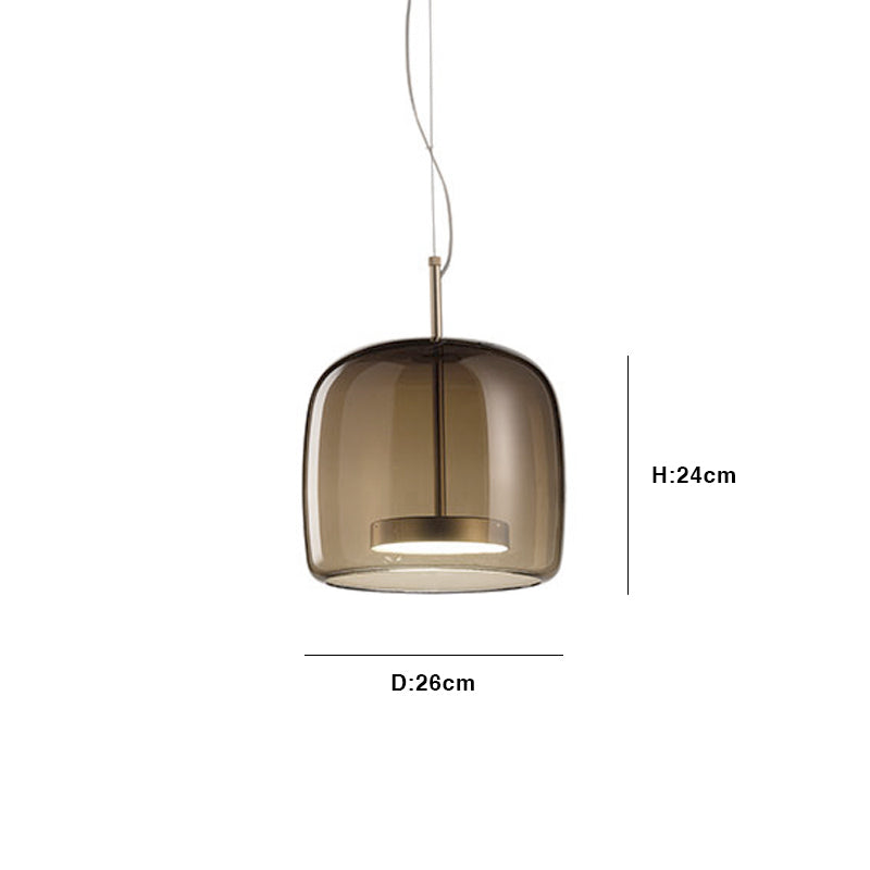 Floroux Hôtel Lampe Suspendue en Verre | Design Moderne | Lumière LED Dimmable